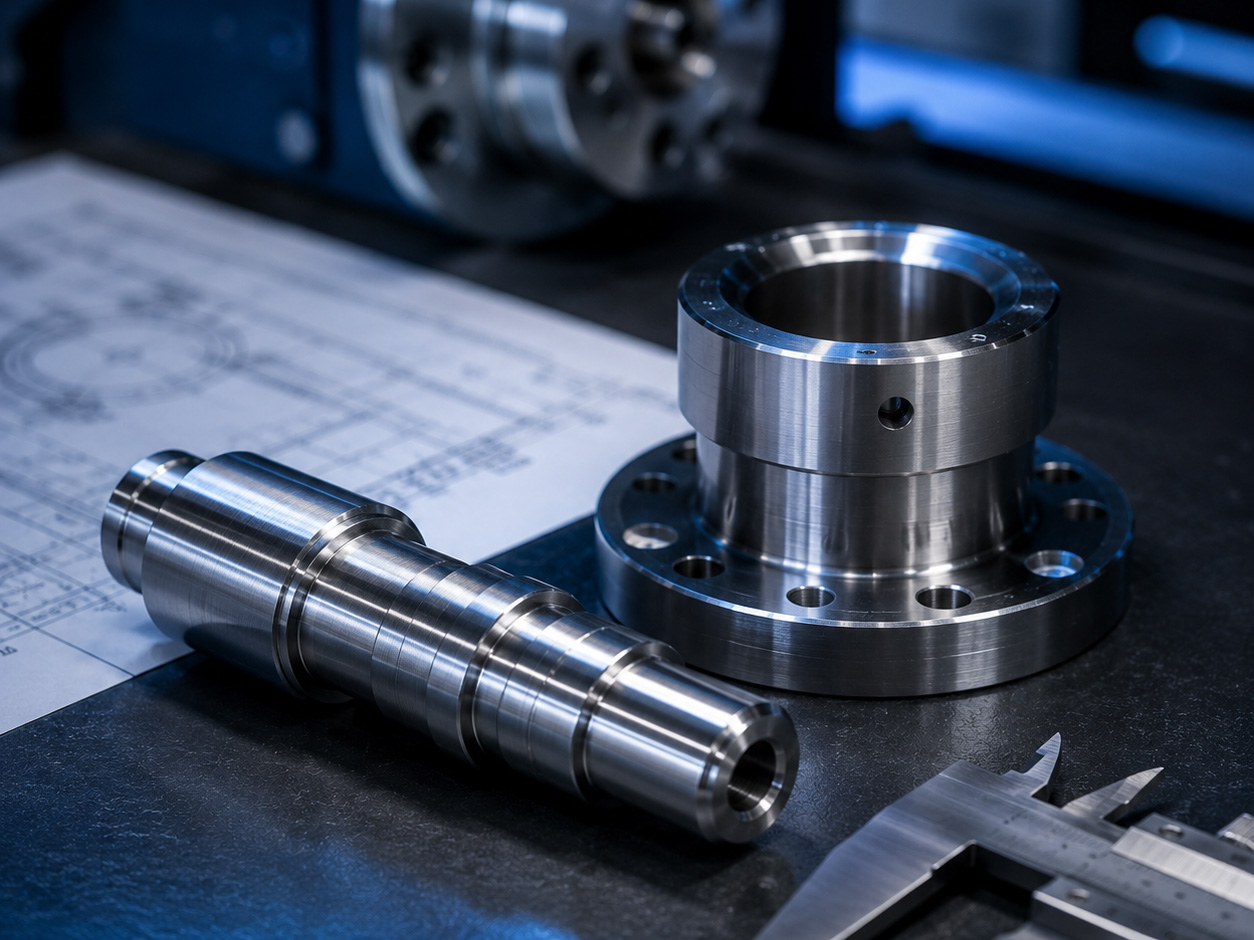 munkert-cnc-drehen-drehteil Präzise gefertigte CNC-Drehteile aus Metall